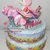 Torta di Pannolini Pampers Aereo grande maschio femmina rosa azzurro - idea regalo, originale ed utile, per nascite, battesimi e compleanni