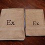 Asciugamani dipinto a mano "Ex"